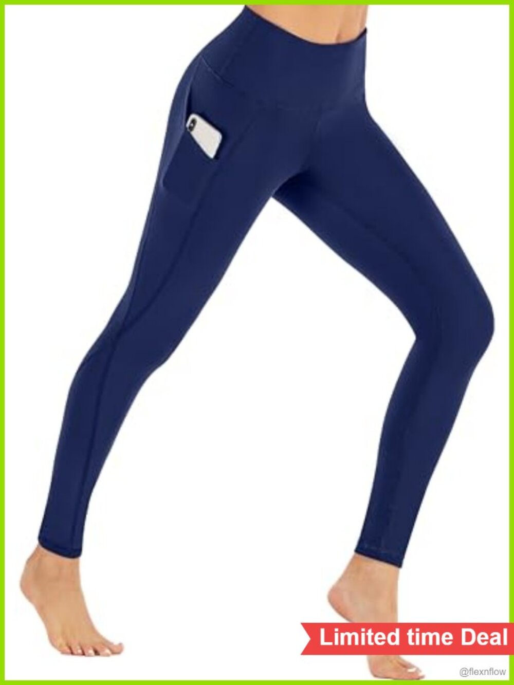 Fleece Lined Leggings Thermal Warm Winter Tights with Pockets